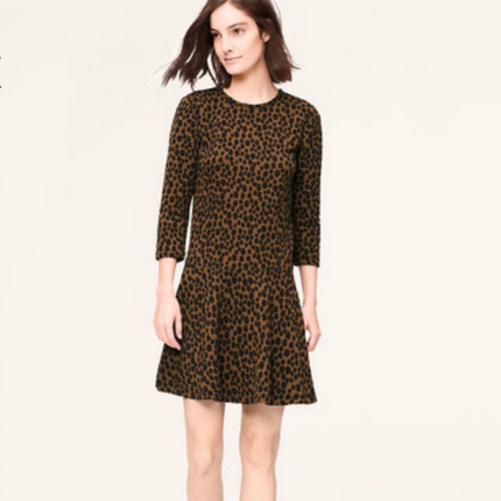 🚫SOLD🚫 LOFT Abstract Animal Print Mini Dress S